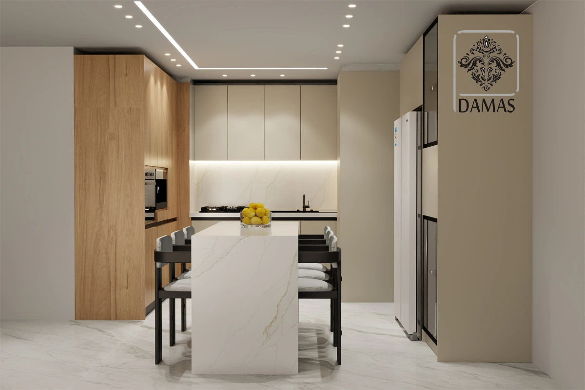 کابینت مدرن دورنگ 