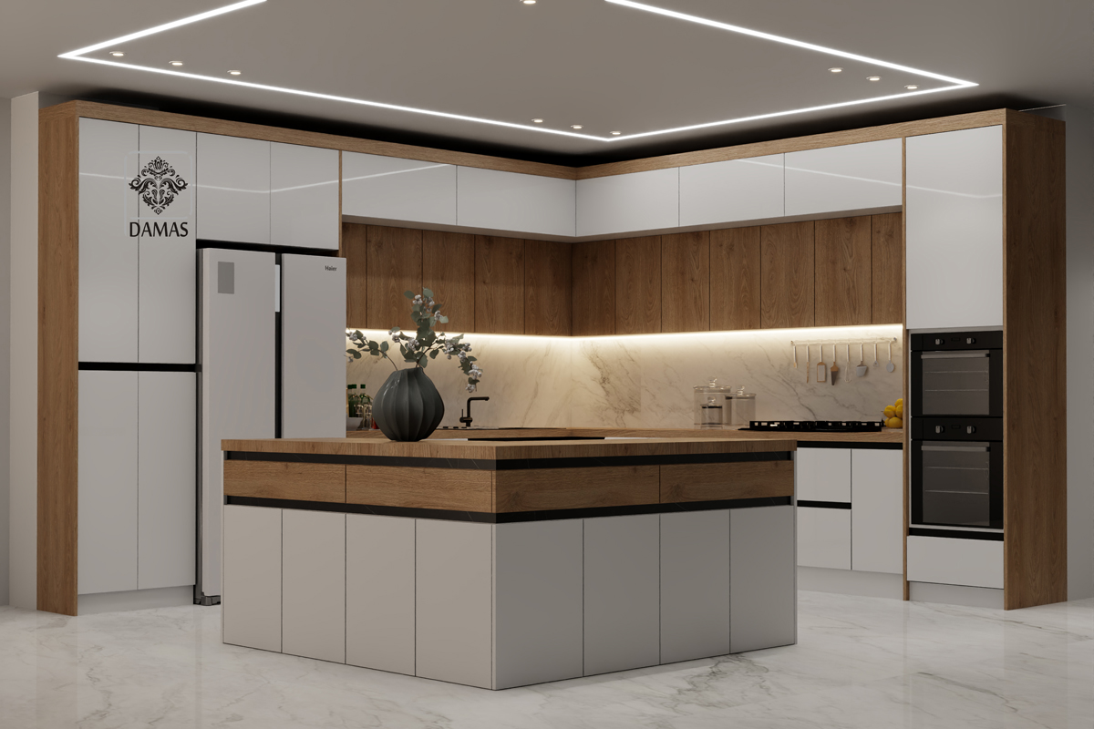 کابینت آشپزخانه مدرن L