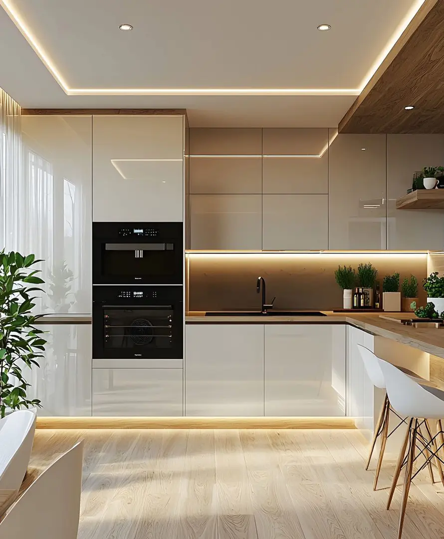 نورپردازی کابینت آشپزخانه2