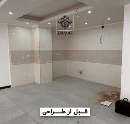 کابینت مدرن قبل از اجرا