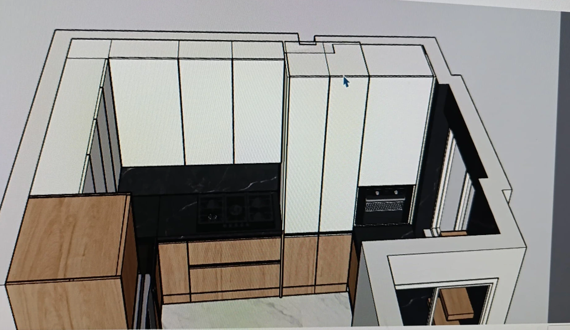 طراحی 3d آشپزخانه