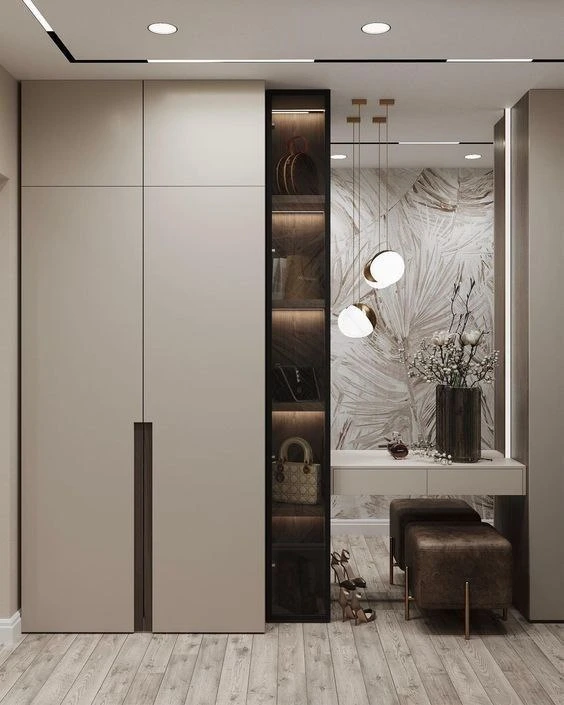 جاکفشی آینه دار با لاین نوری