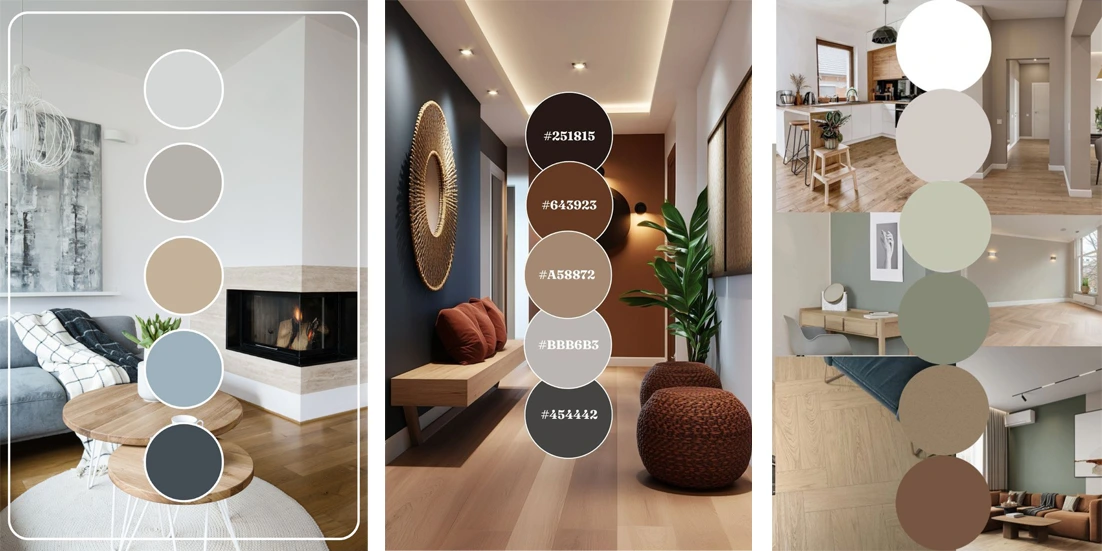 پالت رنگ برای جاکفشی