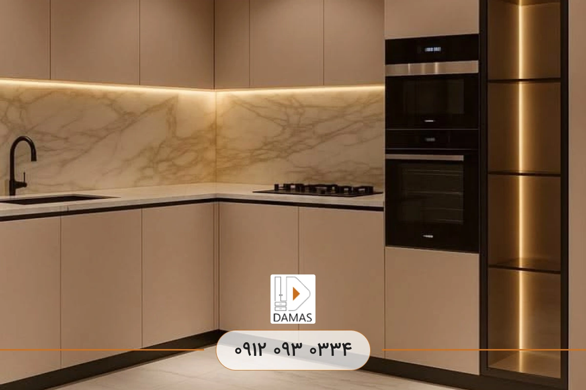 کابینت آشپزخانه مدرن و شیک کوچک