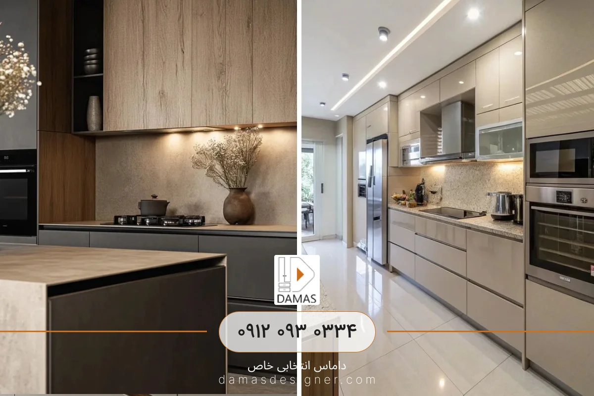 طرح کابینت مدرن اروپایی