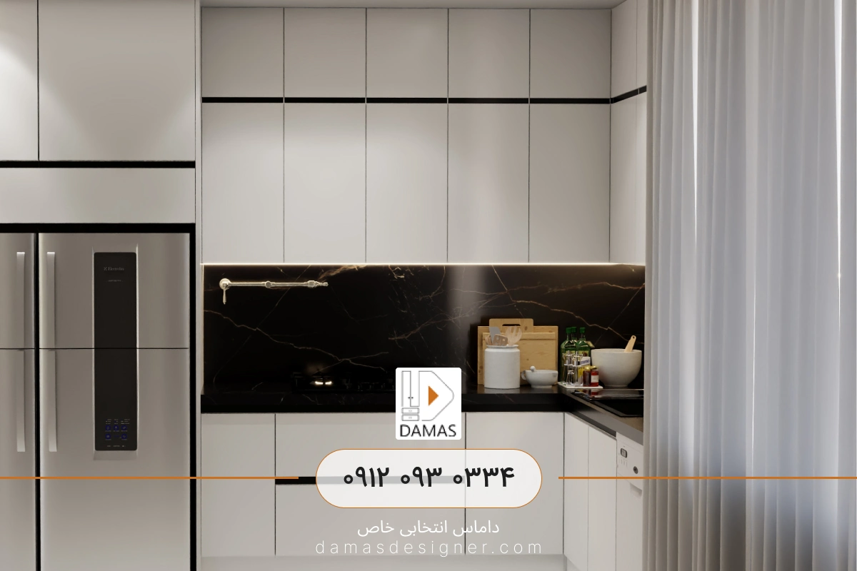 طراحی کابینت آشپزخانه کوچک در کرج