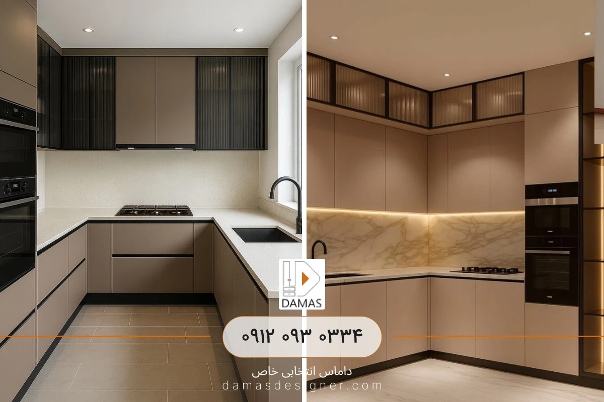 چه رنگی برای کابینت آشپزخانه کوچک مناسب است
