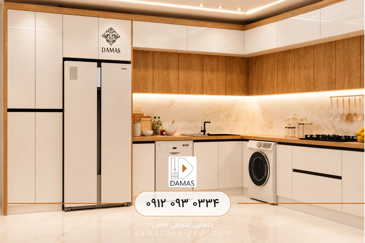 کابینت هایگلاس برای آشپزخانه کوچک