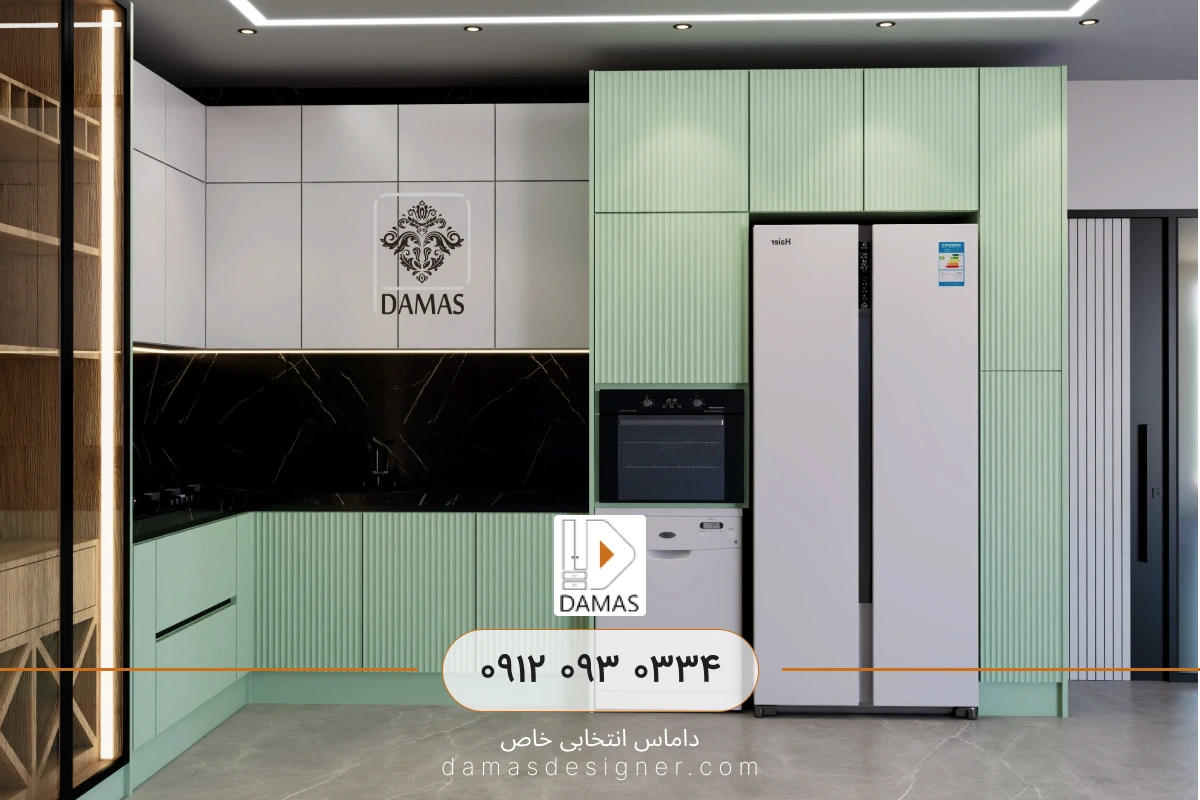 کابینت دو رنگ